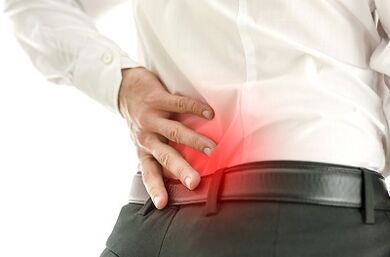 Low pain in a man