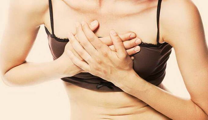 Breastless pain
