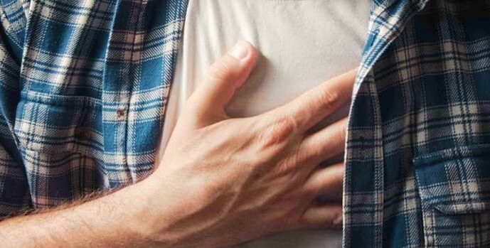 Chest pain for osteochondrose