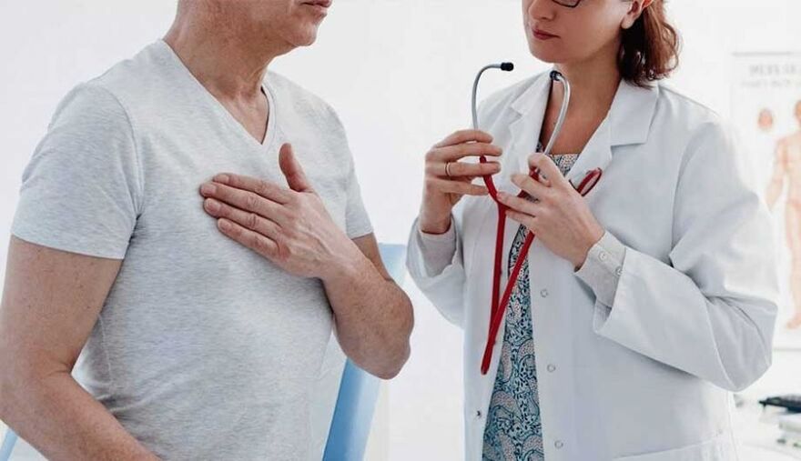 a feeling of pain in the heart with thoracic osteochondrosis