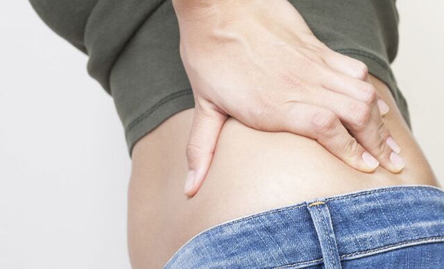 Acute pain in the lower back may occur after normal hypothermia
